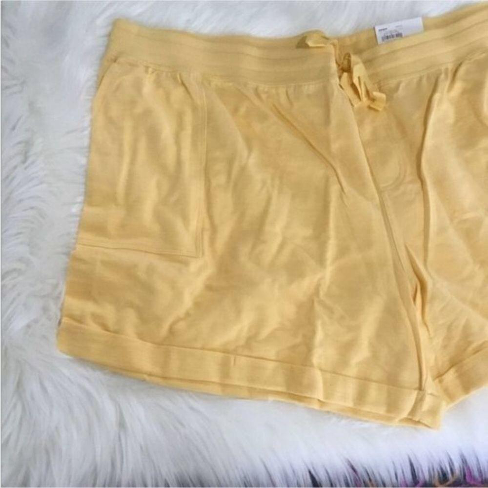 Sonoma Goods For Life midrise shorts Woman’s size 4X cider yellow pockets - Picture 6 of 12
